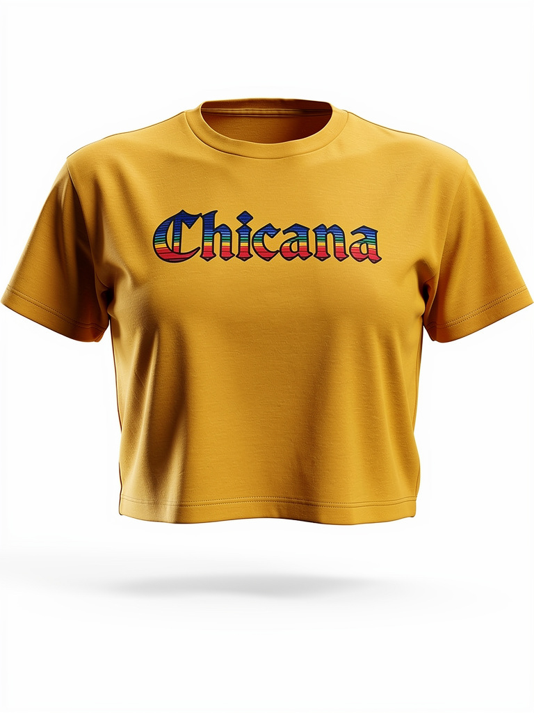 Chicana, zarape, cropped tee, chicana clothing, 