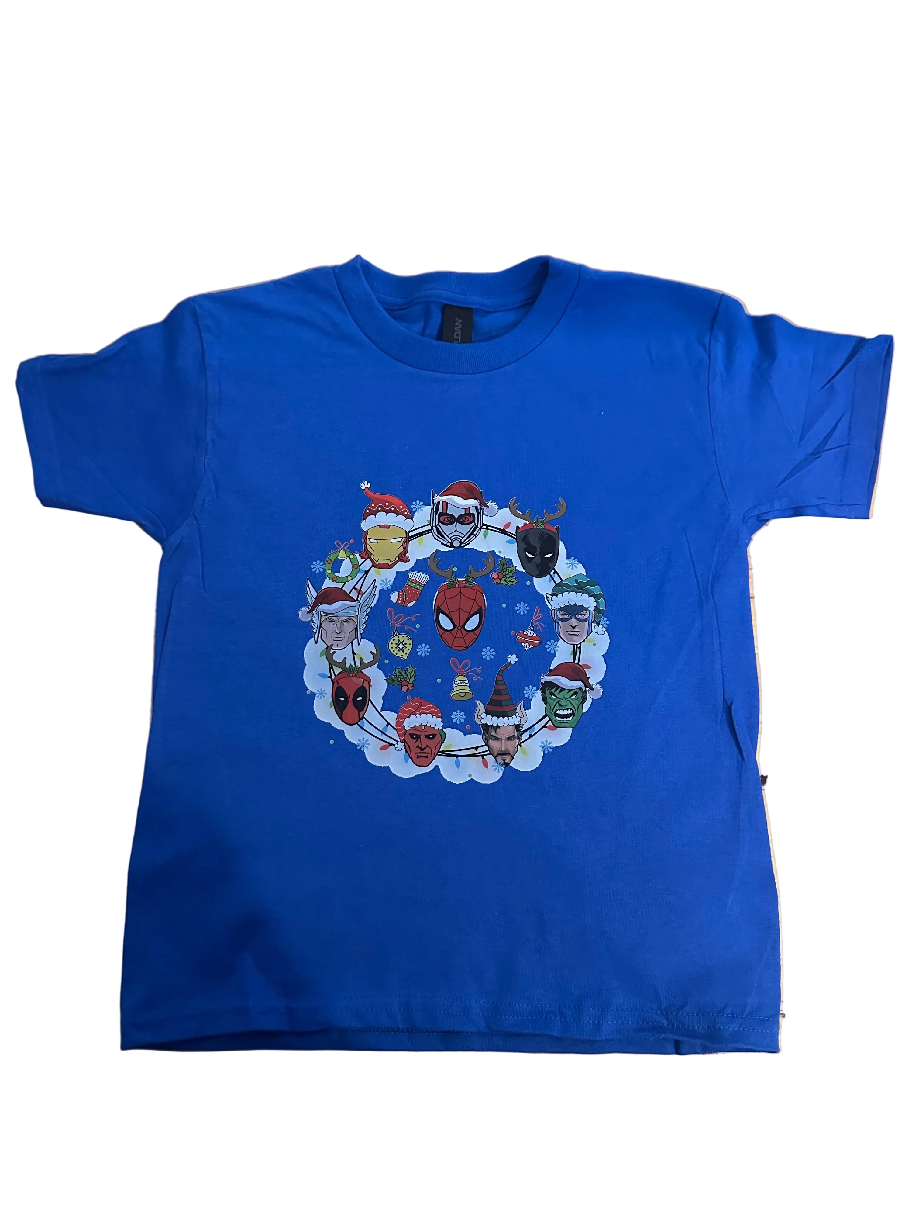 Super Hero wreath kids tee