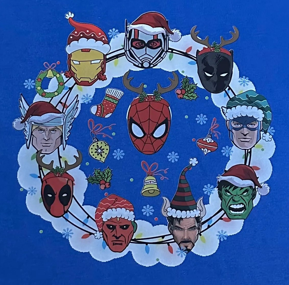 Super Hero wreath kids tee