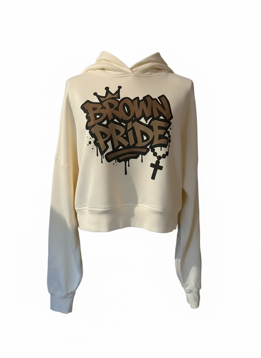 Brown Pride Women’s cropped hoodie