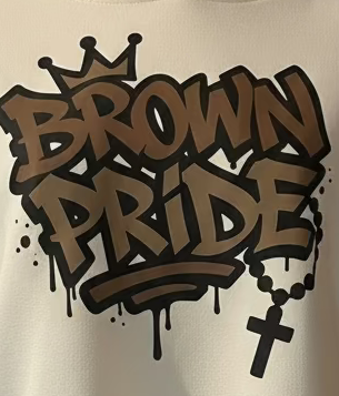 Brown Pride Women’s cropped hoodie